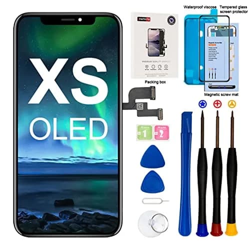 EFAITHFIX iPhone XS OLED Screen Replacement 5.8 Inch | Full Assembly with Tools & Waterproof Adhesive thumbnail 1