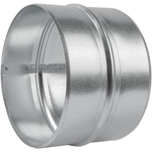 Vent Systems 6'' Inch Galvanized Steel Duct Connector | Round Ventilation Duct Extension for HVAC & Industrial Use thumbnail 6