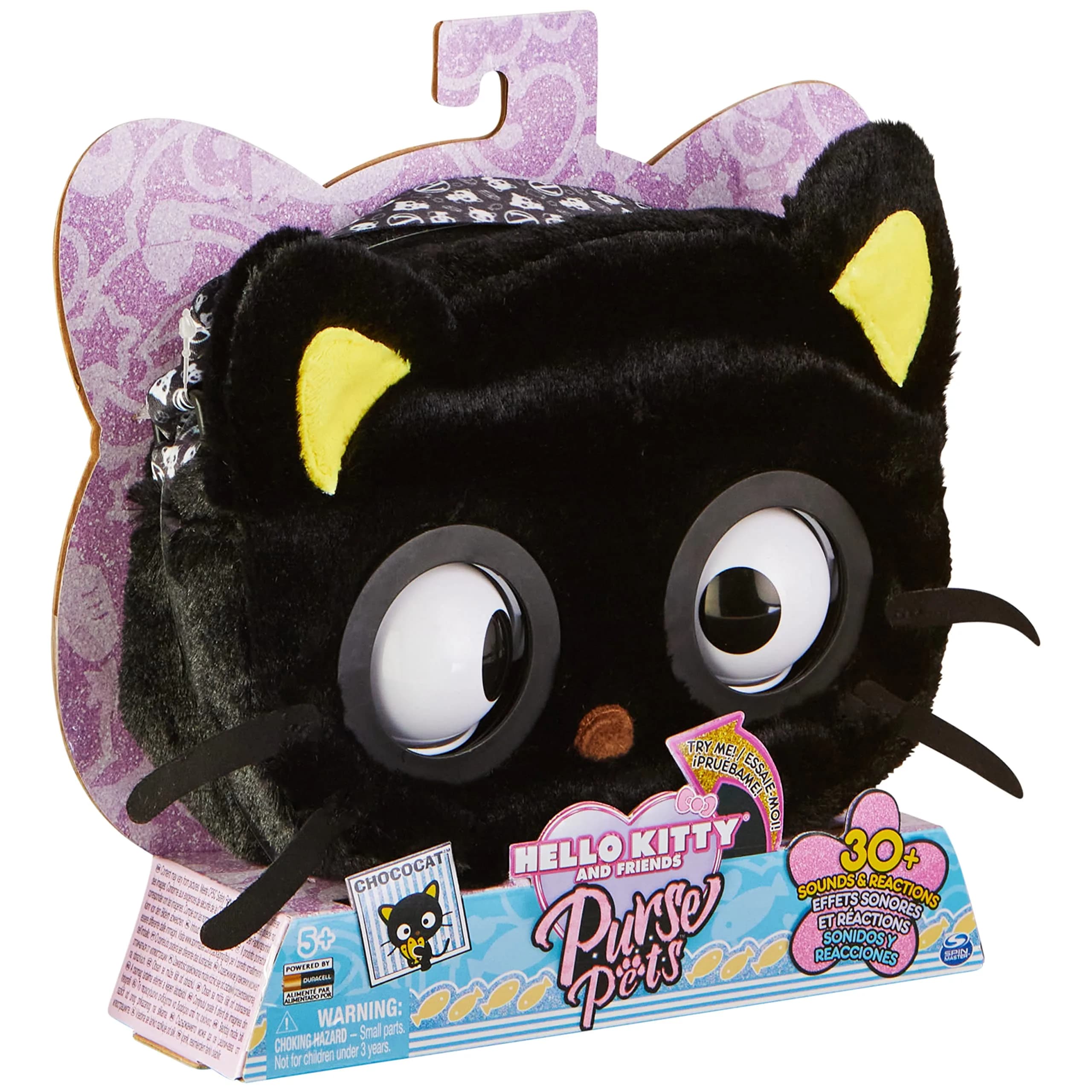 Purse Pets Chococat Interactive Shoulder Bag with 30+ Sounds, Eye Flashes, Reactions and Music | Musical Toy for Ages 5+ - view 8