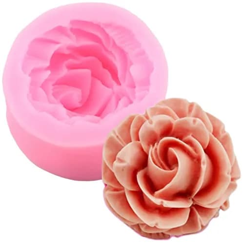 ZiXiang Flower Silicone Molds Set of 4 | Rose Chrysanthemum Fondant Molds for Cake Decorating, 1.88-2.20 inch Cavities thumbnail 7