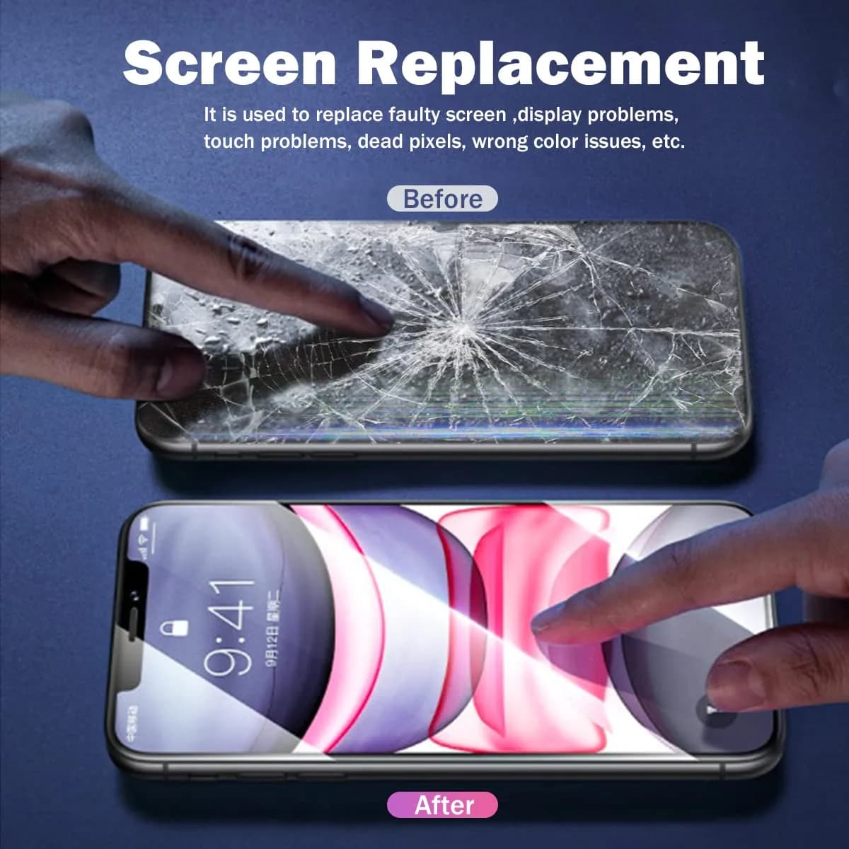 SIMDOG OLED Screen Replacement for iPhone XS MAX (6.5 inch) | TrueTone Programmable, Face ID Remains - view 7