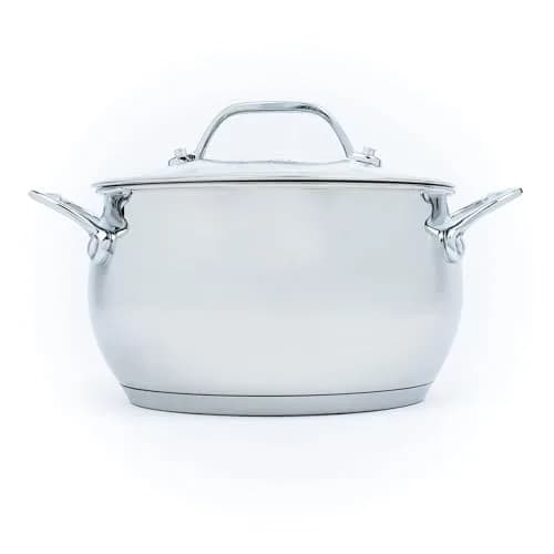 David Burke Splendor Stainless Steel 3-Quart Dutch Oven with Glass Lid | 2.83 kg (6.3 lb) Cookware thumbnail 5