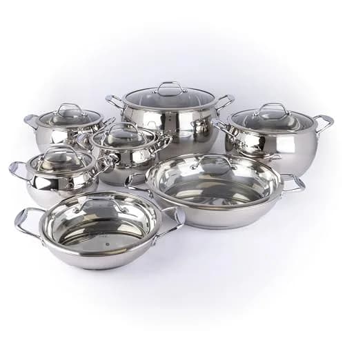 David Burke Splendor Stainless Steel 3-Quart Dutch Oven with Glass Lid | 2.83 kg (6.3 lb) Cookware thumbnail 6