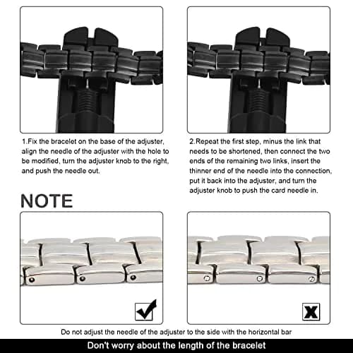 JEROOT Black Anion Magnetic Bracelet 22cm (8.6 inches) | Pure Titanium with 3500 Gauss Magnets thumbnail 5