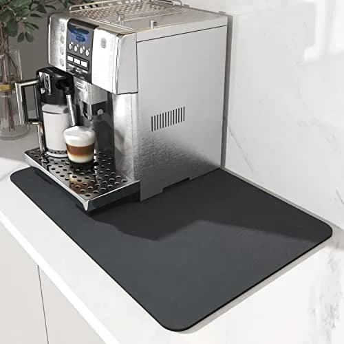AMOAMI Coffee Mat Dish Drying Mat 48cm x 30cm (19"x12") | Absorbs Spills, Dries Fast, Hides Stains thumbnail 1