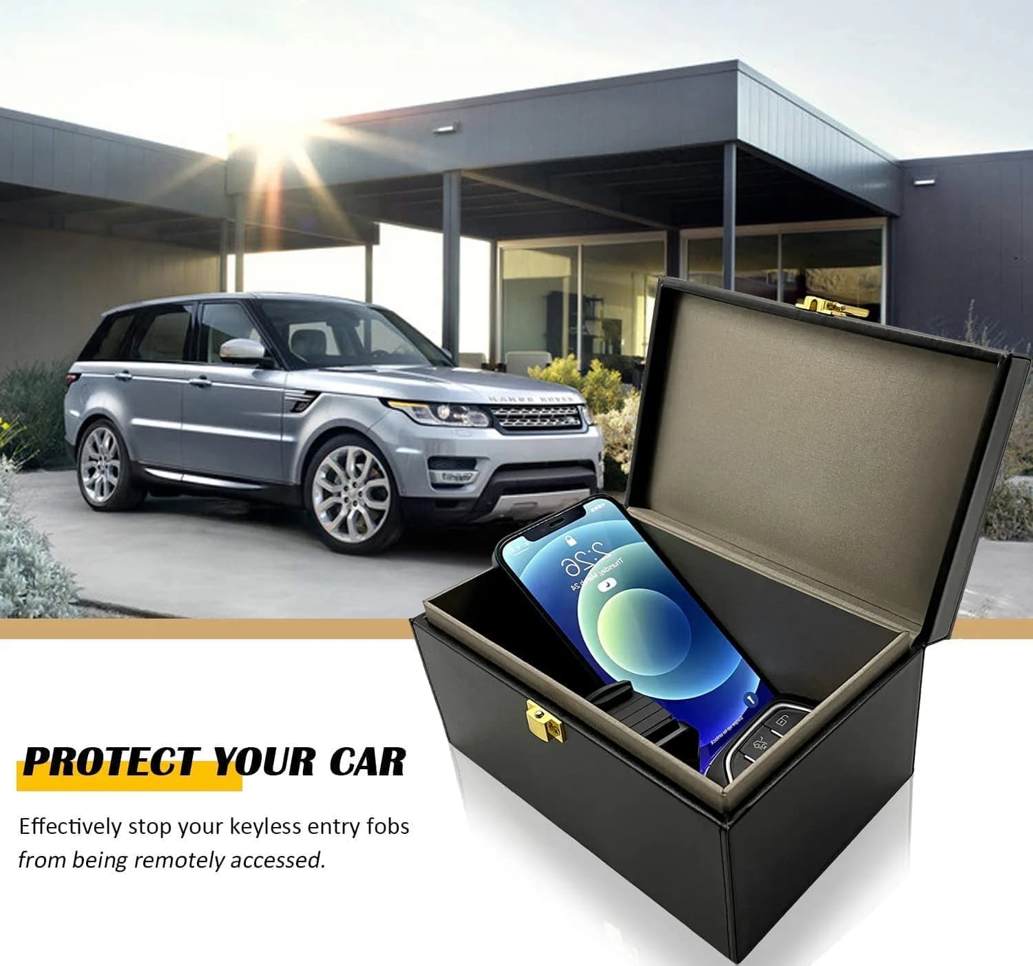 briidea Faraday Box for 10+ Keys | RFID Signal Blocking Car Key Safe - view 2