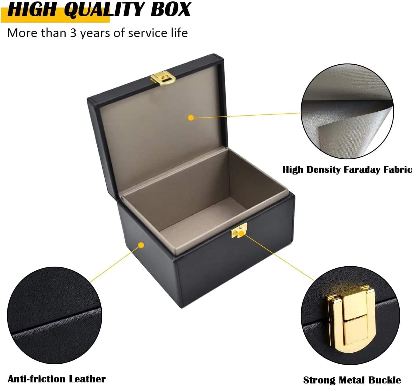 briidea Faraday Box for 10+ Keys | RFID Signal Blocking Car Key Safe - view 4