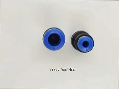 ROZESAZZ 8mm OD x 4mm OD Pneumatic Reducer Push-to-Connect Fittings (Pack of 10) | Connect Air Lines Easily thumbnail 2