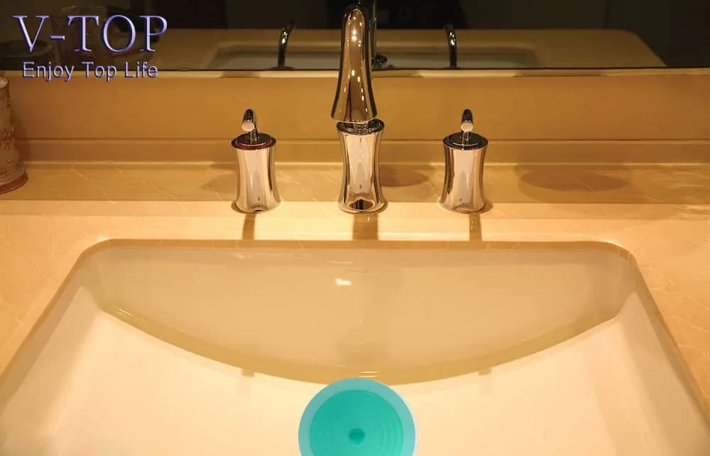 V-TOP 6" Green Transparent Silicone Tub Stopper - Pack of 2, Universal Fit Drain Plug for Kitchen & Bath - view 5