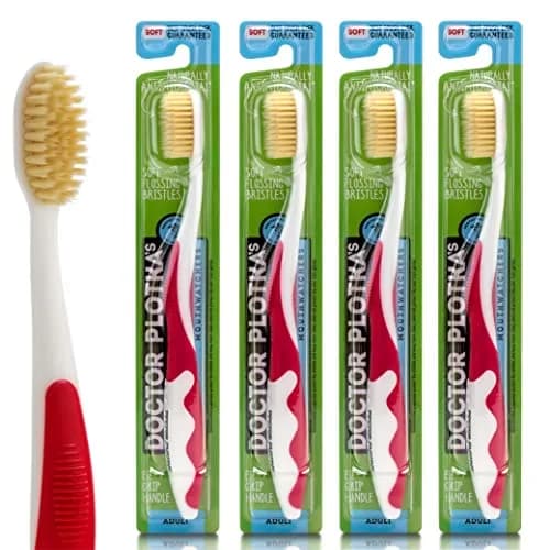 MOUTHWATCHERS Soft Flossing Manual Toothbrush 4-Pack | Gentle Deep Clean for Adults - main product image