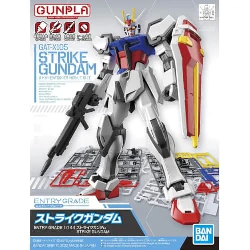 Bandai Hobby GAT-X105 Strike Gundam Entry Grade 1/144 Model Kit | Easy Build, Articulated, No Paint Needed thumbnail 6