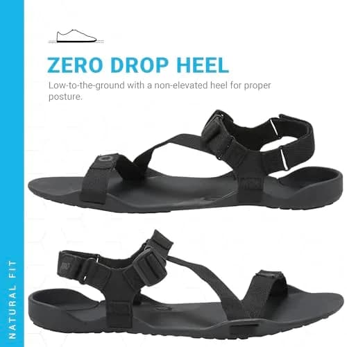 Xero Shoes Z-Trek Barefoot Hiking Sandals Black 11 | Minimalist Trail Footwear for Women thumbnail 3