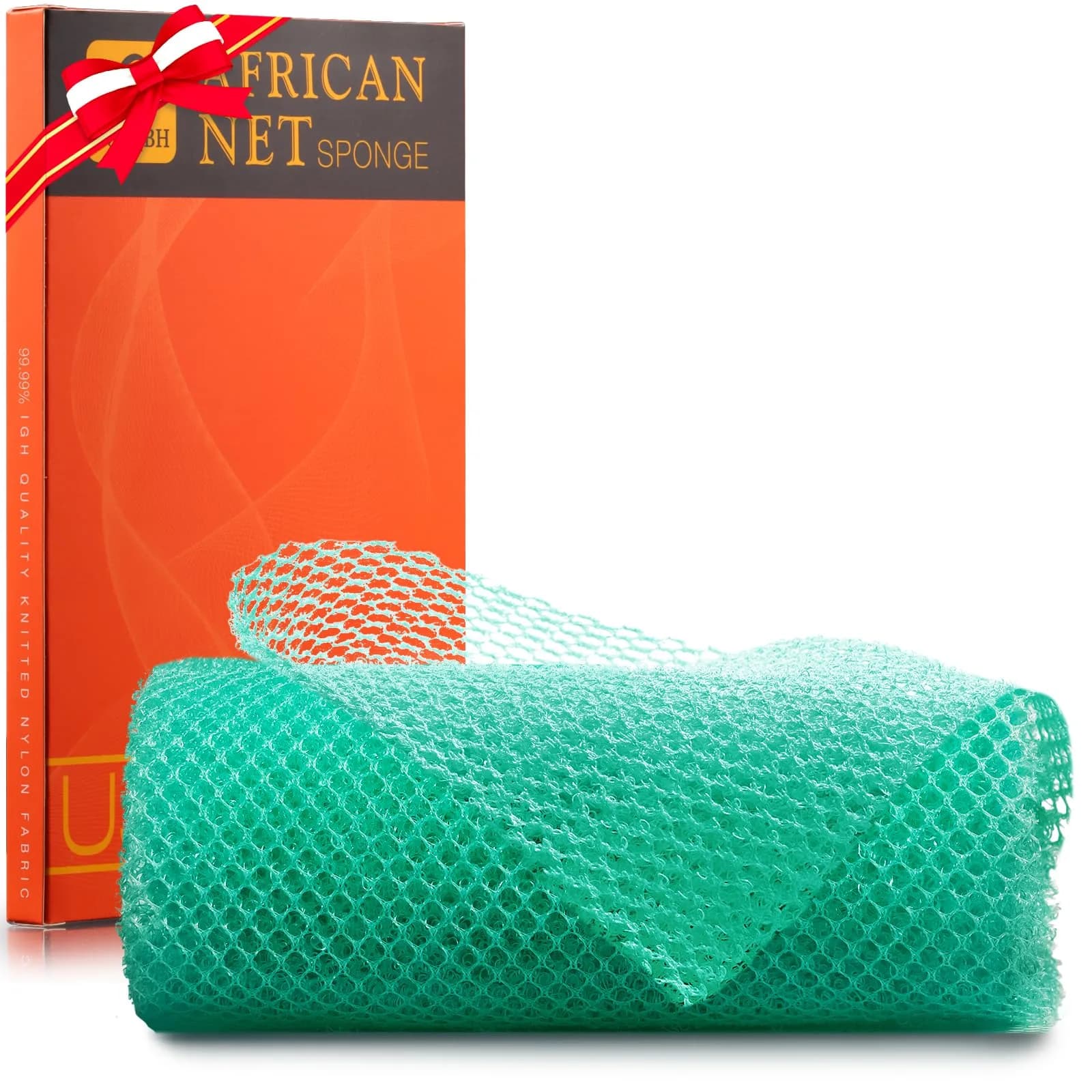 UJFQBH African Bath Sponge 80 cm (31.4 in) | Exfoliating Shower Body Scrubber for Daily Use - main product image