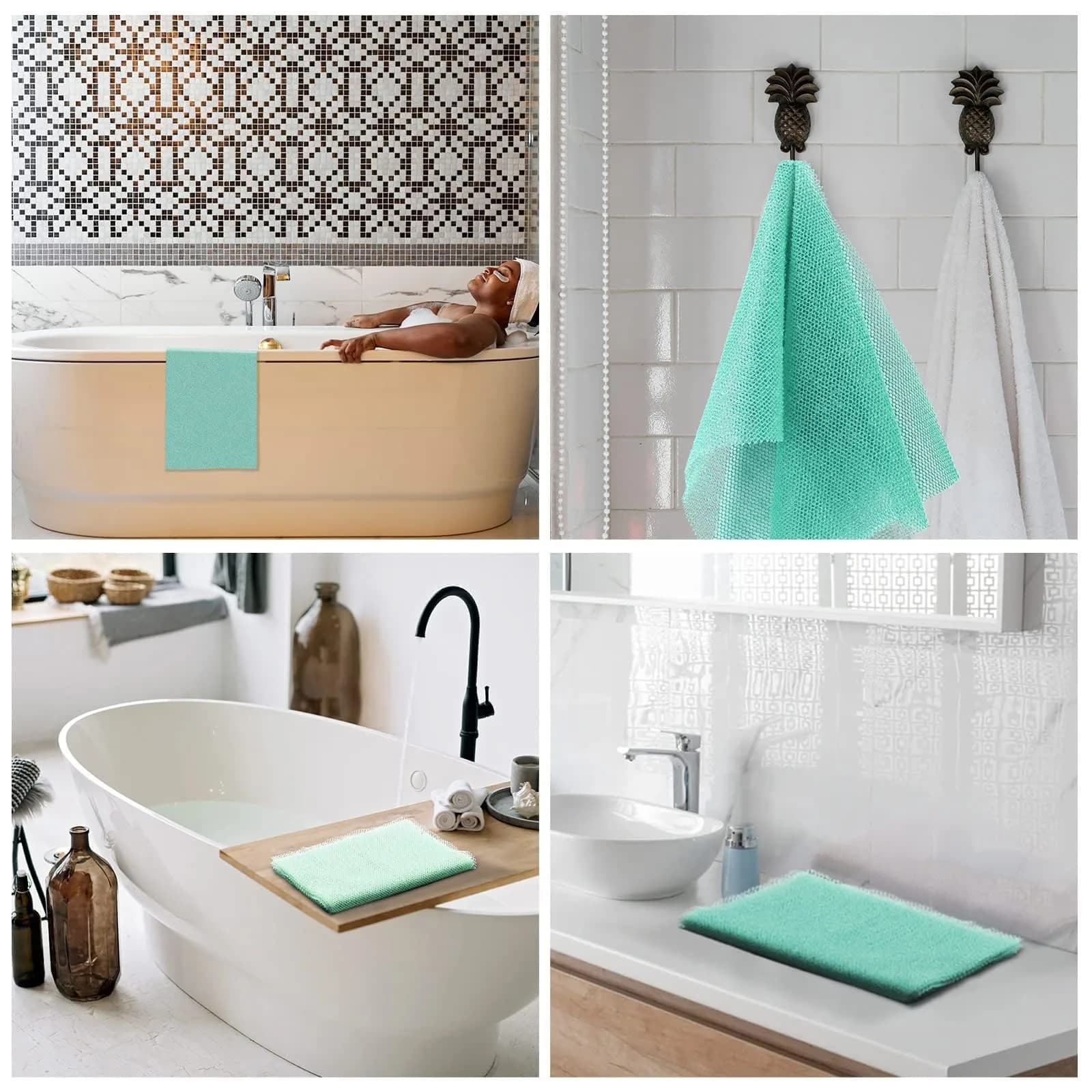 UJFQBH African Bath Sponge 80 cm (31.4 in) | Exfoliating Shower Body Scrubber for Daily Use - view 6
