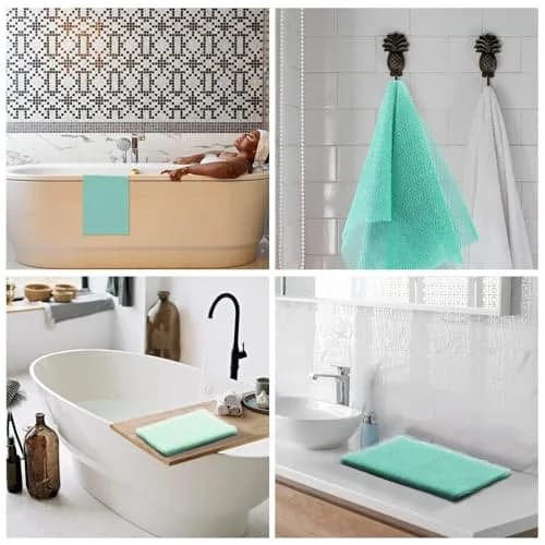 UJFQBH African Bath Sponge 80 cm (31.4 in) | Exfoliating Shower Body Scrubber for Daily Use thumbnail 6