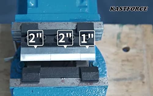 KASTFORCE KF5011 5 Inch (125mm) Metal Brake Bender Attachment with 3 Finger Dies | Bends 14 Gauge Steel & 1/8" Aluminum thumbnail 2