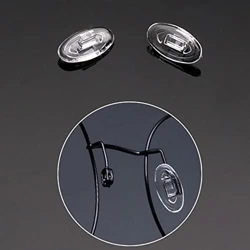 QYAJS 13mm Eyeglass Nose Pads Silicone Push-in Replacement for Oakley/Maui | Soft Silicone, 5Pairs thumbnail 2