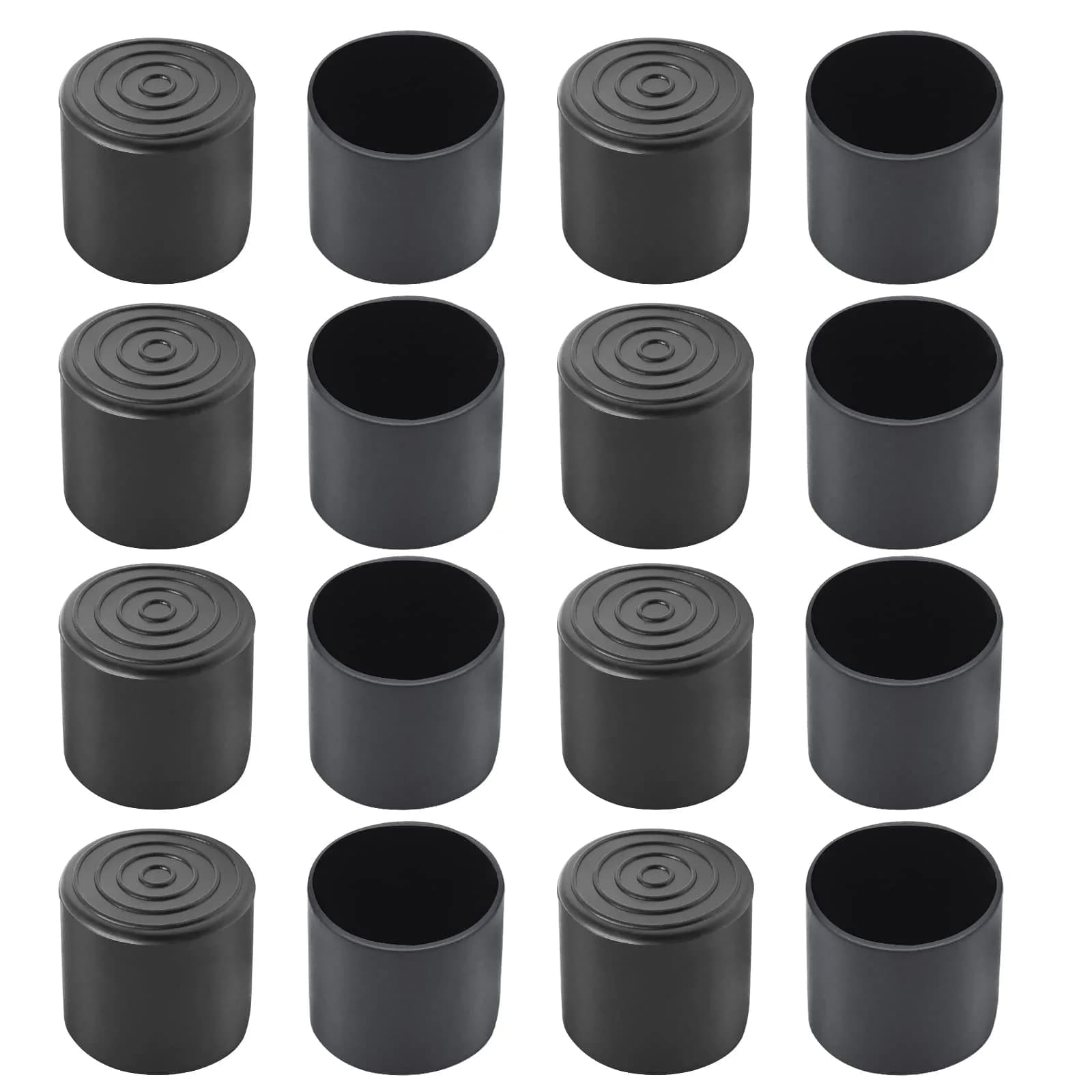 Auvotuis 16Pcs Black PVC Chair Leg Tips 38mm (1.5 Inch) | Protect Floors & Reduce Noise - view 7