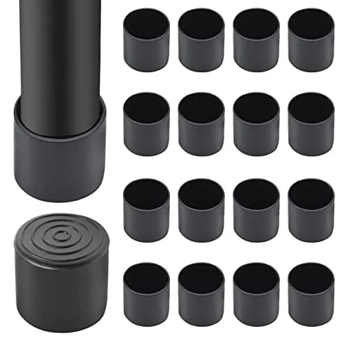 Auvotuis 16Pcs Black PVC Chair Leg Tips 38mm (1.5 Inch) | Protect Floors & Reduce Noise thumbnail 1