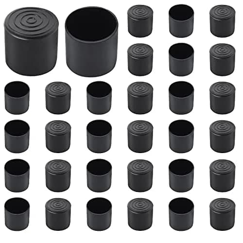 Auvotuis 32Pcs 1.26 Inch (32mm) Round PVC Chair Leg Tips | Protect Floors & Furniture thumbnail 7