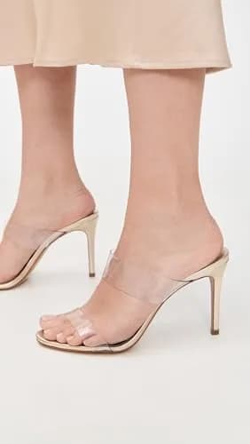 SCHUTZ Women's Ariella Strappy Sandals, Gold, 8 Medium US | Elegant Stiletto with Leather Upper thumbnail 2