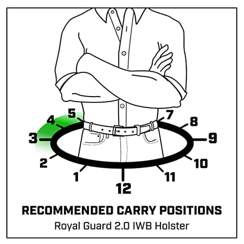 Galco Royal Guard 2.0 IWB Holster for Glock 42, Sig Sauer P365, P365X | Durable Horsehide, Concealed Carry thumbnail 4