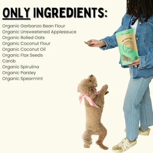 Winnie Lou The Canine Co. Mint Breath Bones 4 Oz | Organic Dog Treats for Fresh Breath thumbnail 4