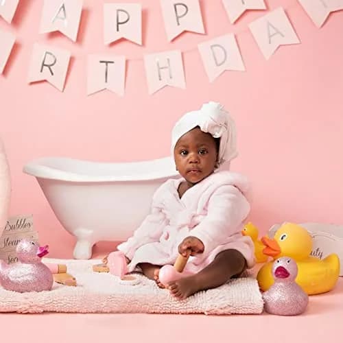 M&G House Newborn Photography Props Baby Bathrobe Set Pnk 6-13 Months | Soft Cotton, Cute & Fashion thumbnail 5