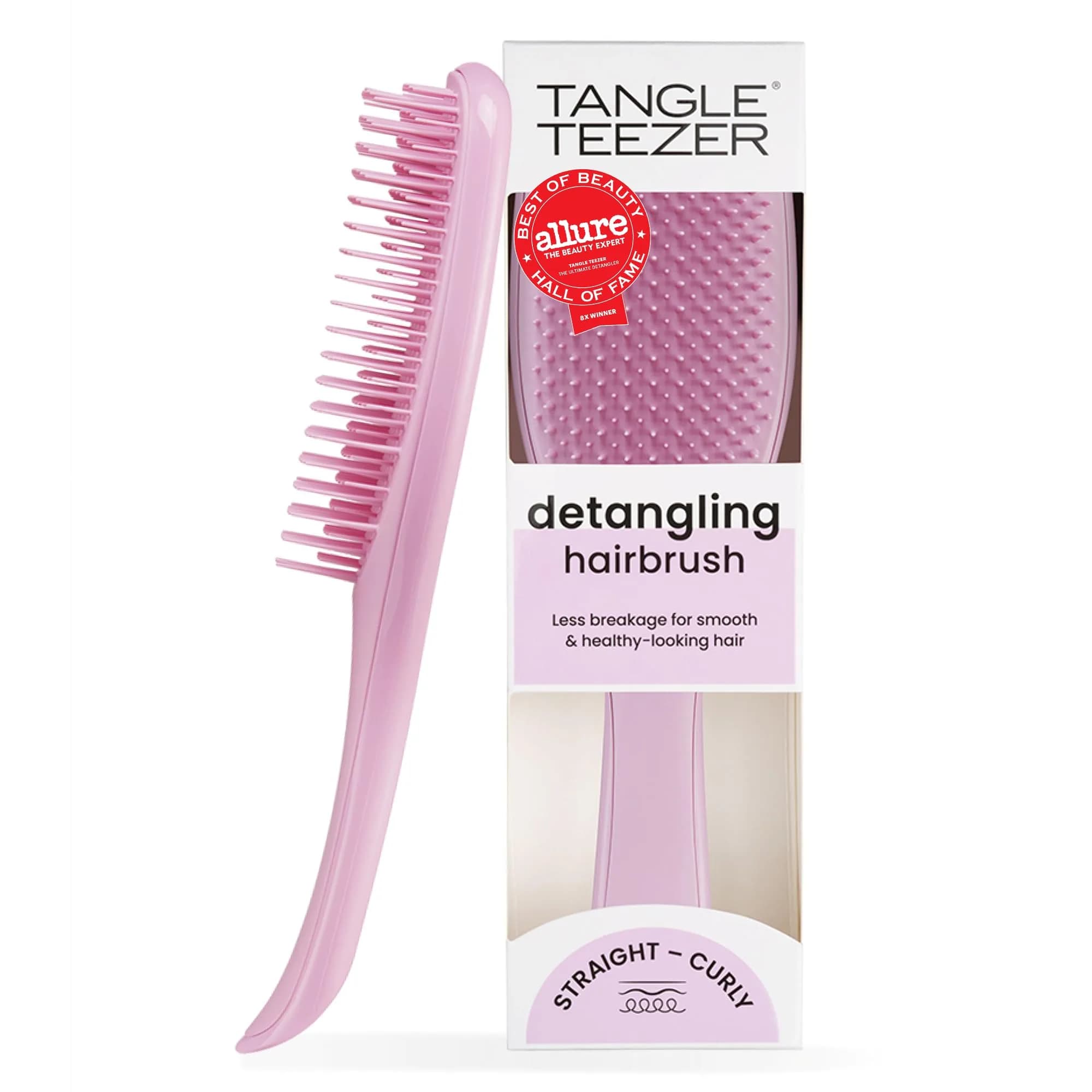 Tangle Teezer Ultimate Detangler Brush, Rosebud | Patented Two-Tiered Teeth Reduce Breakage — Rosebud