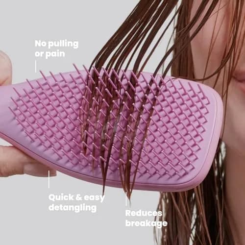 Tangle Teezer Ultimate Detangler Brush, Rosebud | Patented Two-Tiered Teeth Reduce Breakage thumbnail 4