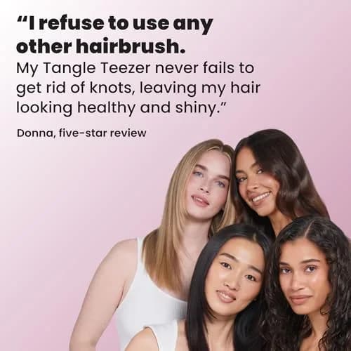 Tangle Teezer Ultimate Detangler Brush, Rosebud | Patented Two-Tiered Teeth Reduce Breakage thumbnail 9