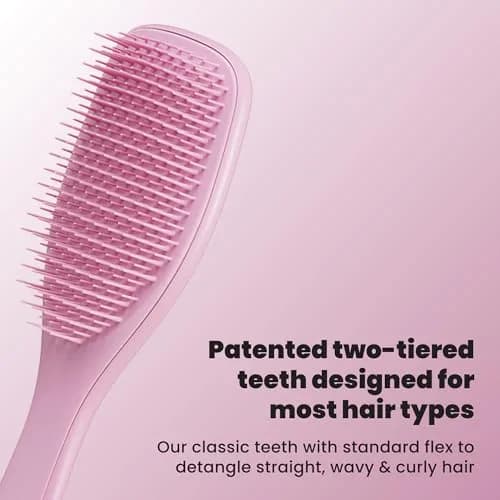 Tangle Teezer Ultimate Detangler Brush, Rosebud | Patented Two-Tiered Teeth Reduce Breakage thumbnail 2