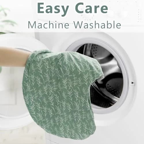 HNHUAMING Green Sage Nursing Pillow Cover | Hypoallergenic, Zippered, Fits 22.5 x 18 inch Pillows thumbnail 8