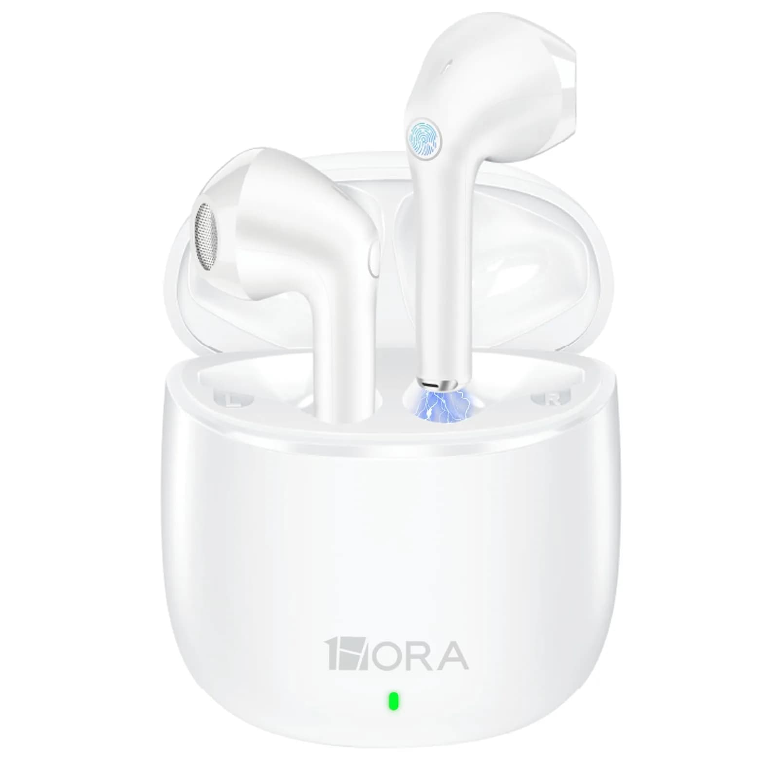 1 Hora Wireless Earbuds Bluetooth 5.3 Headphones (White) | True Wireless Stereo Earbuds with 10m Range - main product image