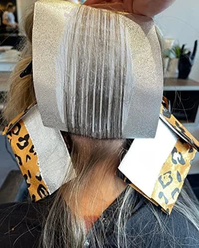 FRAMAR Party Animal Hair Foils For Highlighting, 500 Sheets | Fun Leopard Print Aluminum Foil thumbnail 7