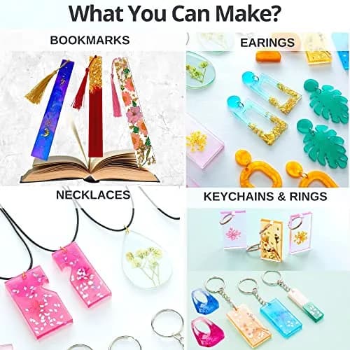 Piccassio Resin Jewelry Kit for Beginners | Complete DIY Craft Set with Molds & Tools thumbnail 5