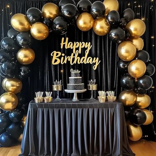 rubfac Gold Balloons Assorted Sizes Chrome Gold Balloon Arch Kit 129pcs | Party Decorations for Birthdays & Weddings thumbnail 8