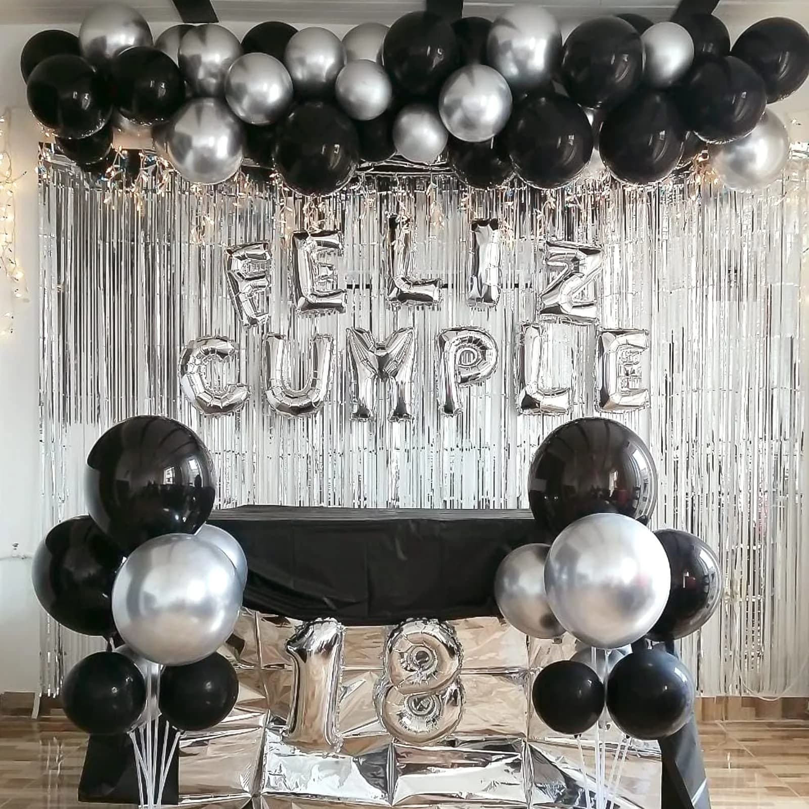 RUBFAC Black Balloon Arch Kit 129pcs Assorted Sizes | Premium Latex Party Balloons for Birthdays & Events - view 6