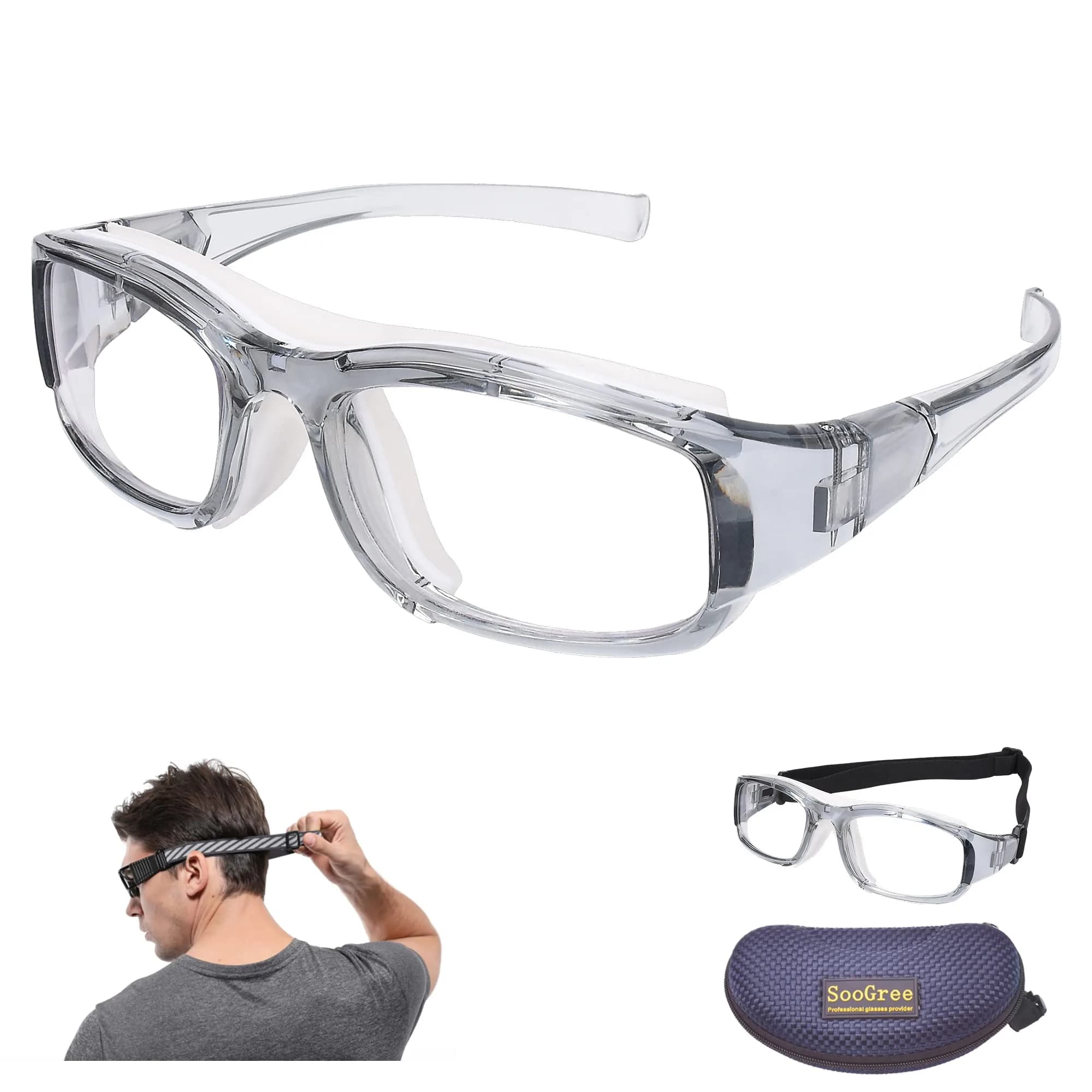 SooGree Sport Goggles Glasses Squash & Racquetball Impact-Resistant Impact