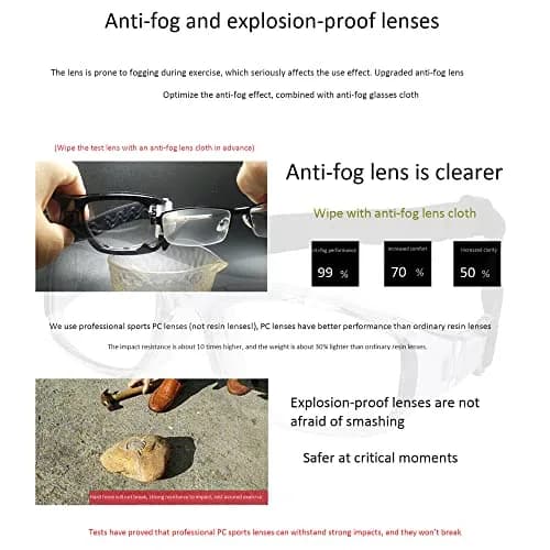 SooGree Sport Goggles Glasses Squash & Racquetball Impact-Resistant Impact thumbnail 5