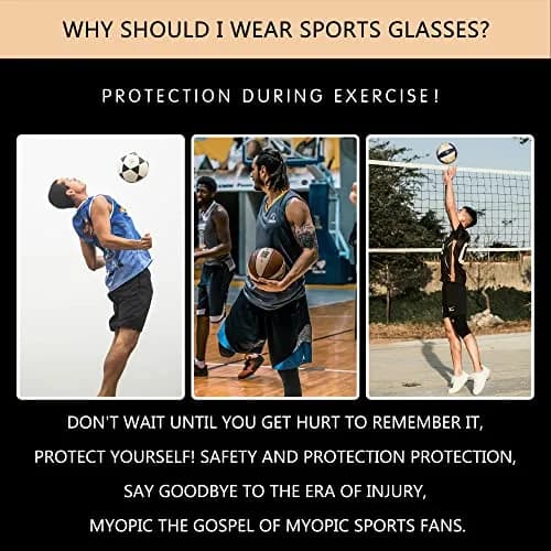 SooGree Sport Goggles Glasses Squash & Racquetball Impact-Resistant Impact thumbnail 7