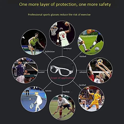 SooGree Sport Goggles Glasses Squash & Racquetball Impact-Resistant Impact thumbnail 8