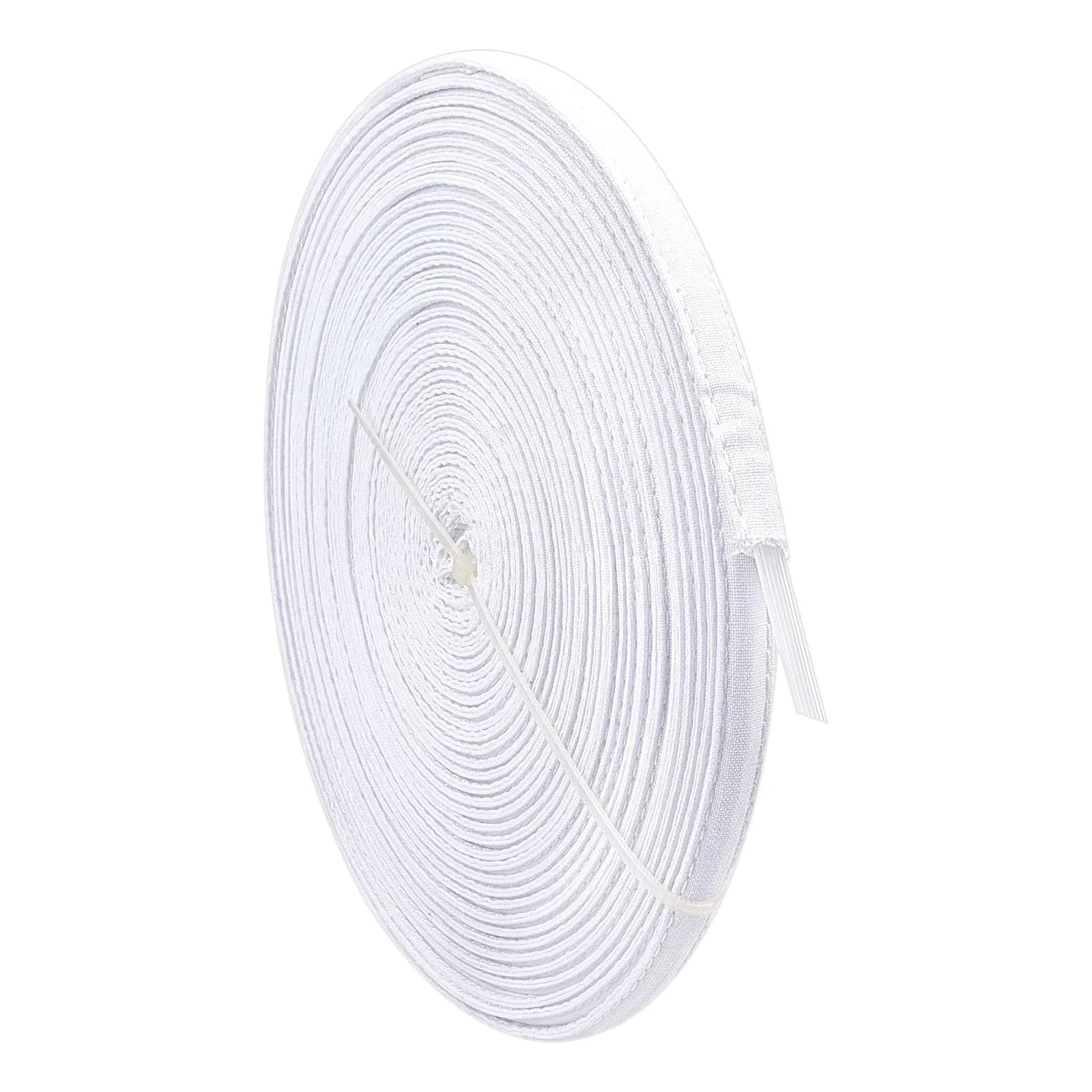 PH PandaHall Cotton Covered Plastic Boning 10mm (0.4") Wide, 12 Yards (11m) Long | Sewable & Washable for Corsets, Bridal Gowns, Hats — White