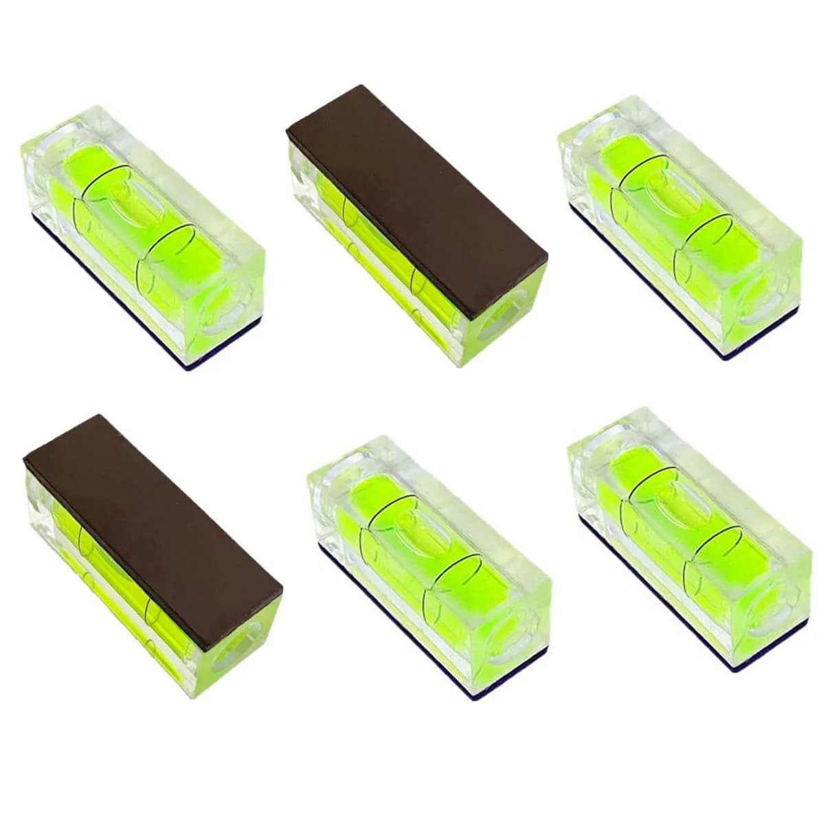 ZUJHPYMI Magnetic Small Bubble Level 10x10x29mm | 6-Piece Set