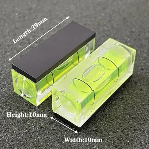 ZUJHPYMI Magnetic Small Bubble Level 10x10x29mm | 6-Piece Set thumbnail 3