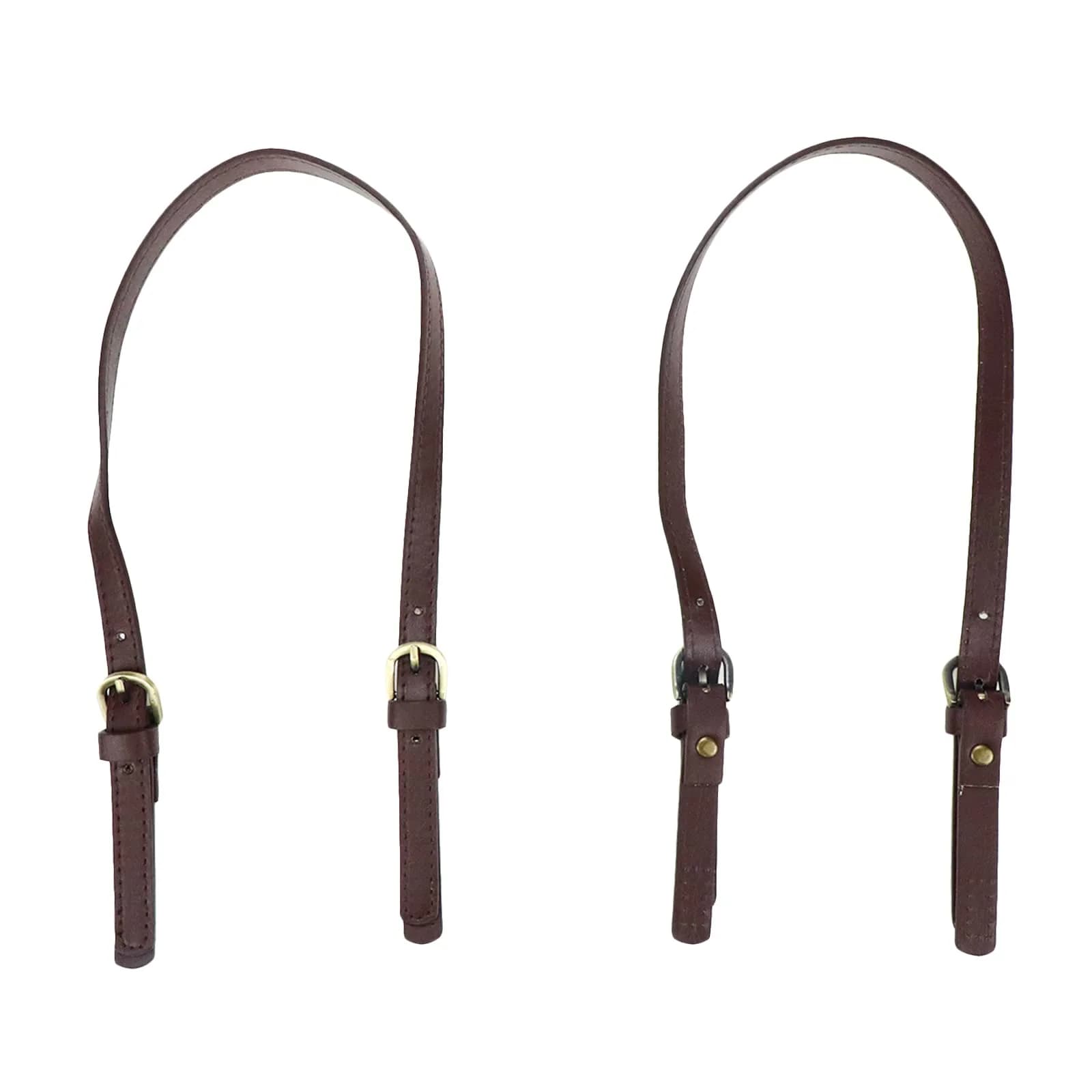 Semetall PU Leather Replacement Purse Straps 2 Pcs Light Coffee | Adjustable Bag Handles for Handbags & Shoulder Bags - main product image