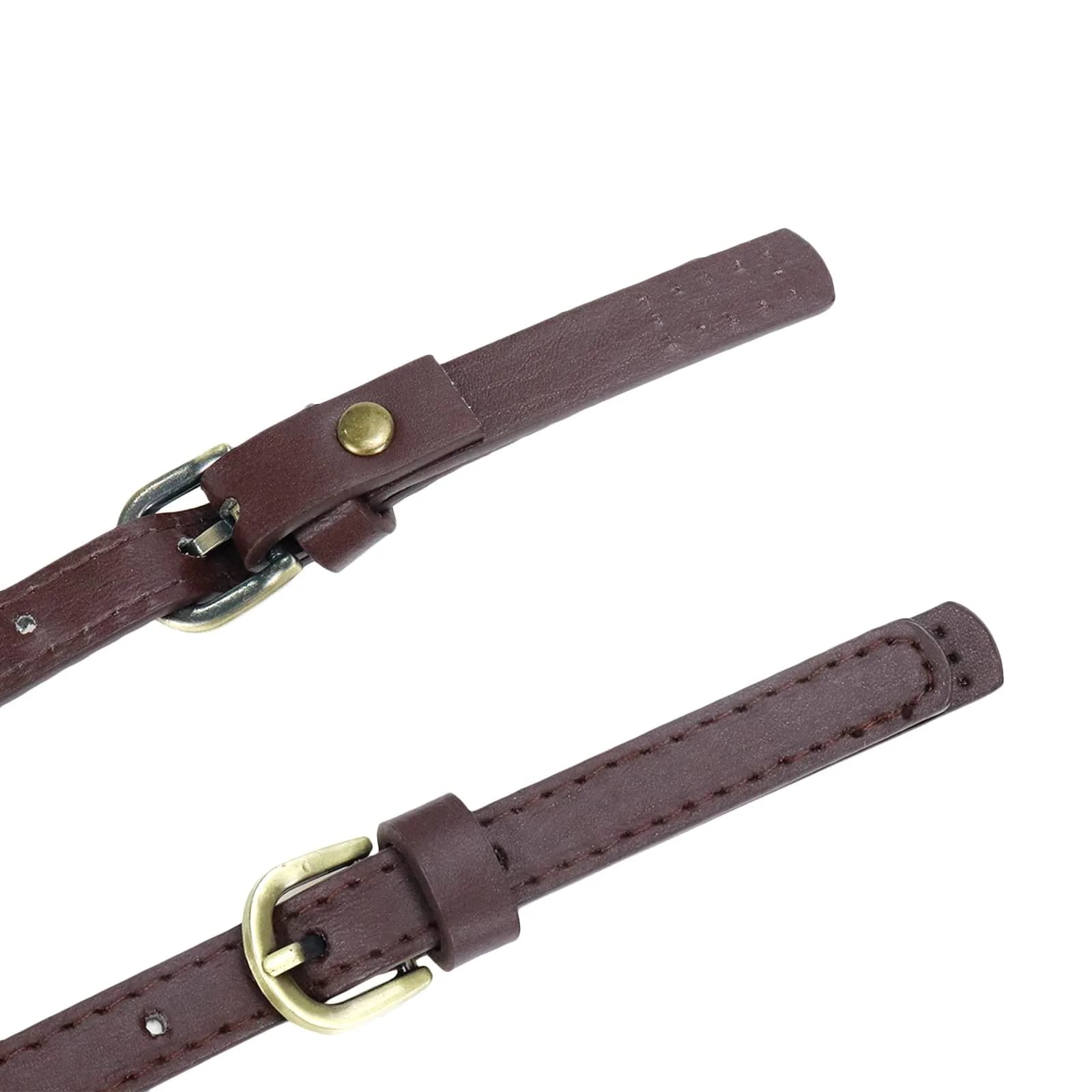 Semetall PU Leather Replacement Purse Straps 2 Pcs Light Coffee | Adjustable Bag Handles for Handbags & Shoulder Bags - view 5