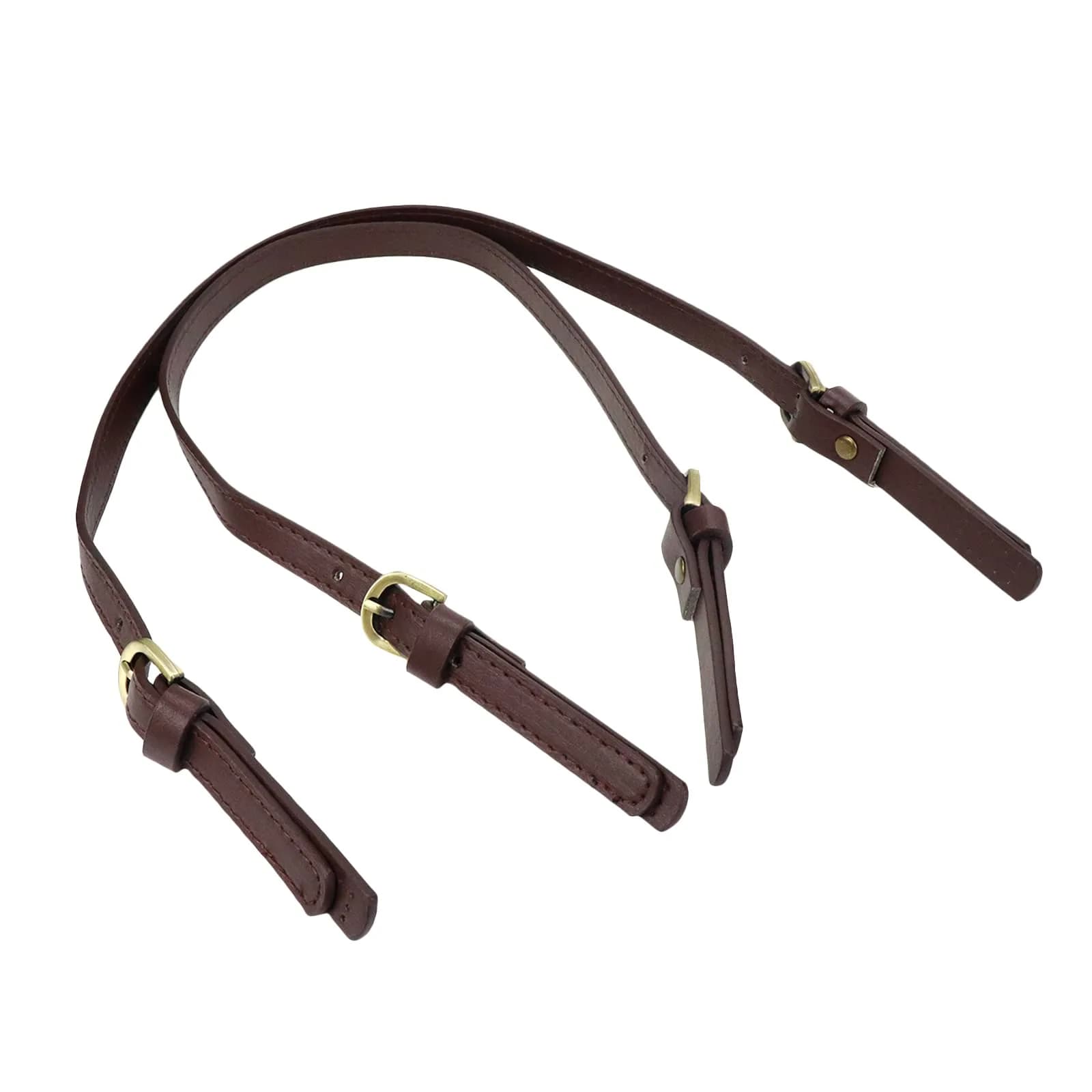 Semetall PU Leather Replacement Purse Straps 2 Pcs Light Coffee | Adjustable Bag Handles for Handbags & Shoulder Bags - view 4