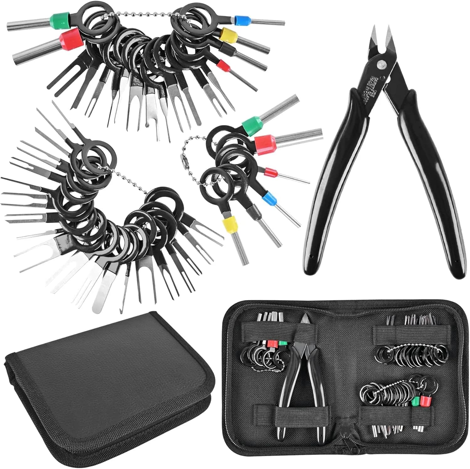 Kikerike Terminal Removal Tool Kit 45 Pcs | Automotive Electrical Connector Pin Extractor
