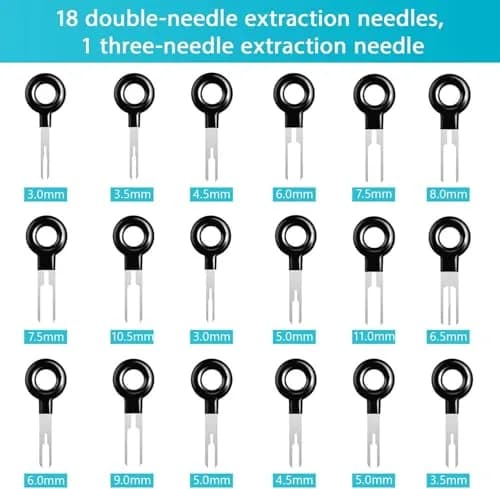 Kikerike Terminal Removal Tool Kit 45 Pcs | Automotive Electrical Connector Pin Extractor thumbnail 3